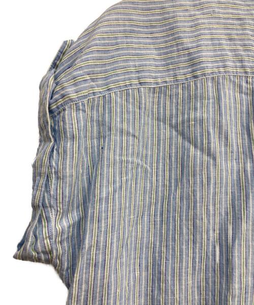 MACPHEE（マカフィー）MACPHEE (マカフィー) リネンシャーティング シャツワンピース ブルー サイズ:36の古着・服飾アイテム