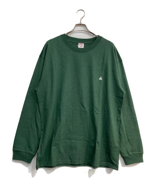 BROOKS BROTHERS（ブルックスブラザーズ）BROOKS BROTHERS (ブルックスブラザーズ) ワンポイント刺繍ロンT グリーン サイズ: XL 未使用品の古着・服飾アイテム