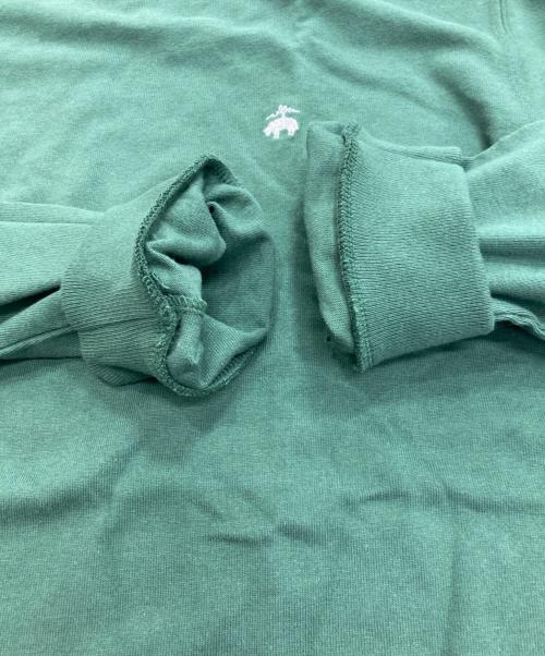 BROOKS BROTHERS（ブルックスブラザーズ）BROOKS BROTHERS (ブルックスブラザーズ) ワンポイント刺繍ロンT グリーン サイズ: XL 未使用品の古着・服飾アイテム
