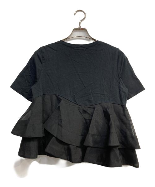 Snidel（スナイデル）Snidel (スナイデル) 異素材ペプラムTシャツ ブラック サイズ: ONEの古着・服飾アイテム