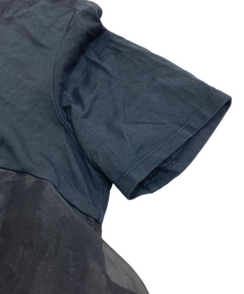 Snidel（スナイデル）Snidel (スナイデル) 異素材ペプラムTシャツ ブラック サイズ: ONEの古着・服飾アイテム