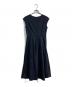 BLUE LABEL CRESTBRIDGE (ブルーレーベルクレストブリッジ) モックロディーシルケットワンピース ネイビー サイズ:36：6000円