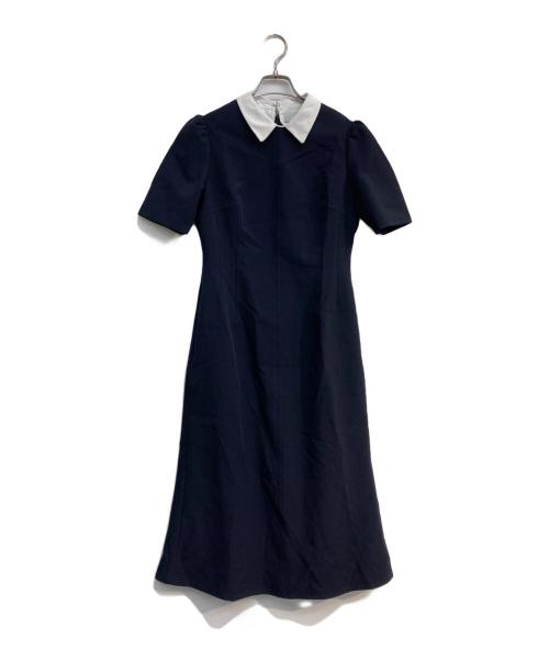 CELFORD（セルフォード）CELFORD (セルフォード) 衿付きタイトマーメイドワンピース ネイビー サイズ:36の古着・服飾アイテム