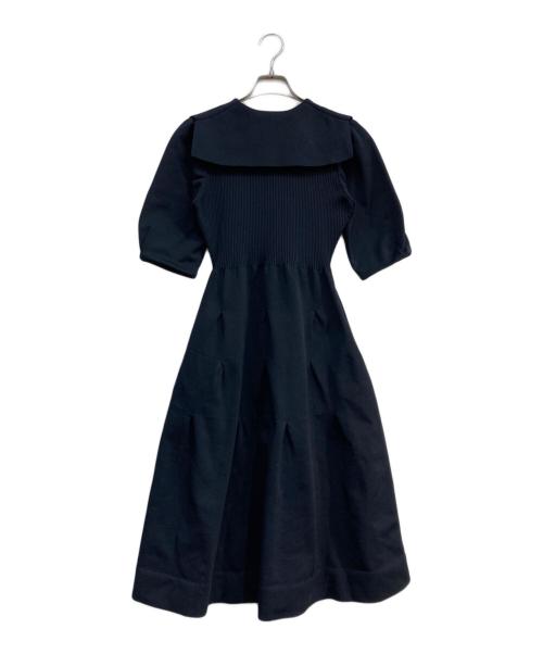 CELFORD（セルフォード）CELFORD (セルフォード) 衿付きホールガーメントワンピース ネイビー サイズ:36の古着・服飾アイテム