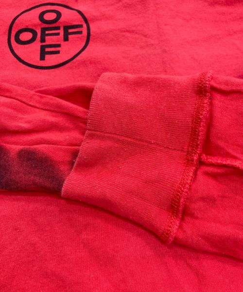 OFFWHITE（オフホワイト）OFFWHITE (オフホワイト) DIAG STENCIL L/S レッド サイズ:Lの古着・服飾アイテム