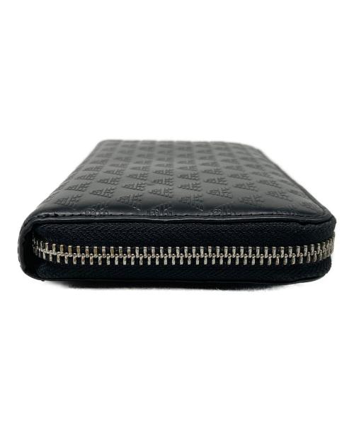 EMPORIO ARMANI（エンポリオアルマーニ）EMPORIO ARMANI (エンポリオアルマーニ) ラウンドジップウォレット ブラックの古着・服飾アイテム