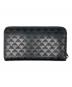 EMPORIO ARMANI (エンポリオアルマーニ) ラウンドジップウォレット ブラック：6000円