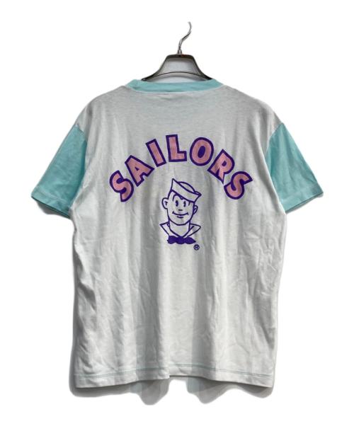 sailors（セイラーズ）SAILORS (セイラーズ) プリントTシャツ ホワイト×ブルー サイズ:-の古着・服飾アイテム