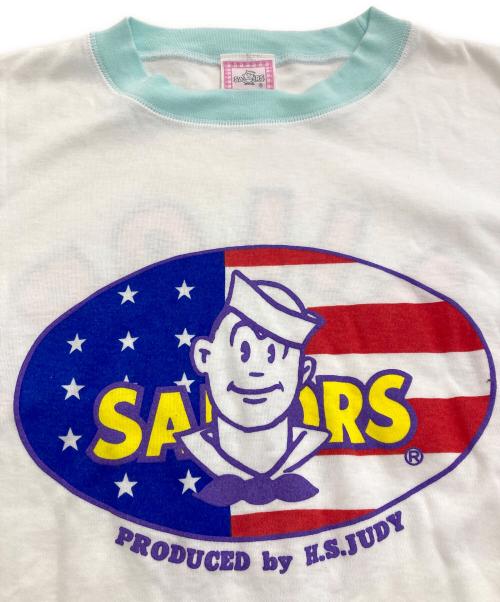 sailors（セイラーズ）SAILORS (セイラーズ) プリントTシャツ ホワイト×ブルー サイズ:-の古着・服飾アイテム