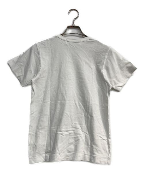 PLAY COMME des GARCONS（プレイコムデギャルソン）PLAY COMME des GARCONS (プレイコムデギャルソン) ゴールド・ハートワッペン・Tシャツ ホワイト サイズ:Mの古着・服飾アイテム