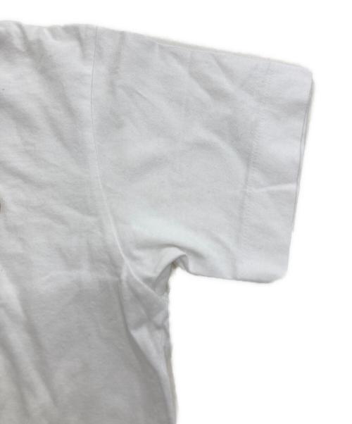 PLAY COMME des GARCONS（プレイコムデギャルソン）PLAY COMME des GARCONS (プレイコムデギャルソン) ゴールド・ハートワッペン・Tシャツ ホワイト サイズ:Mの古着・服飾アイテム
