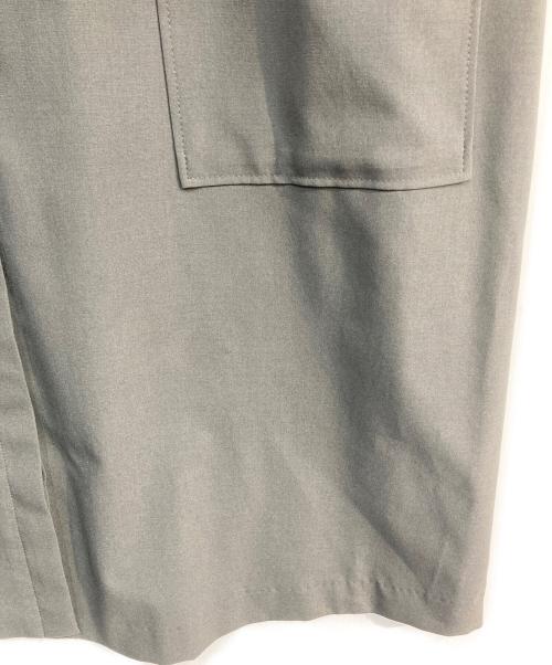 mizuiro-ind（ミズイロインド）mizuiro-ind (ミズイロインド) 比翼ノースリーブワンピース グレー サイズ:Freeの古着・服飾アイテム