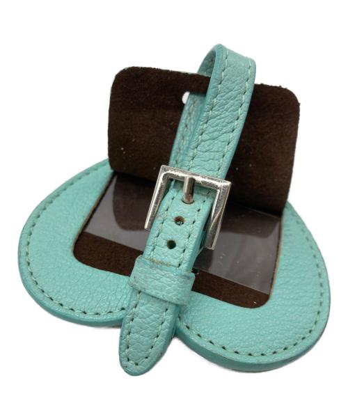 TIFFANY & Co.（ティファニー）Tiffany & Co. (ティファニー) ハートラゲージタグ/バッグチャーム ブルーの古着・服飾アイテム