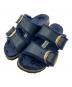 BIRKENSTOCK（ビルケンシュトック）の古着「アリゾナ ビッグバックル ムートンサンダル」｜ネイビー