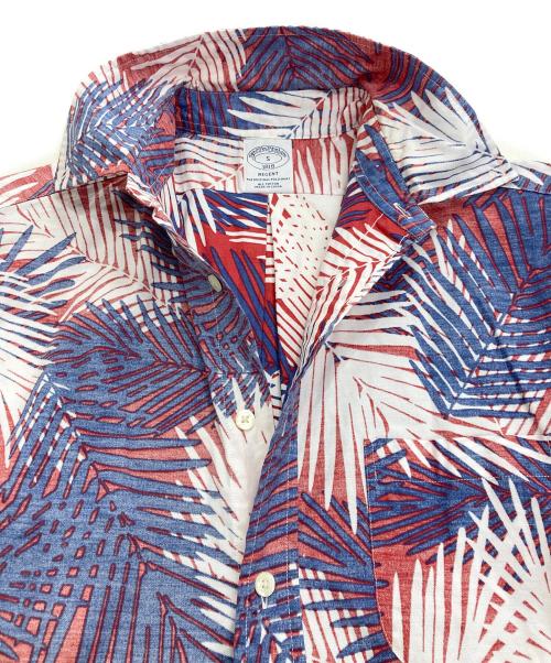 BROOKS BROTHERS（ブルックスブラザーズ）BROOKS BROTHERS (ブルックスブラザーズ) アロハシャツ ネイビー×レッド サイズ:Sの古着・服飾アイテム