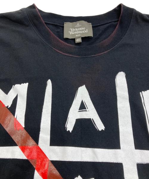 Vivienne Westwood man（ヴィヴィアン ウェストウッド マン）Vivienne Westwood man (ヴィヴィアン ウェストウッド マン) 半袖Tシャツ ブラック サイズ:46の古着・服飾アイテム