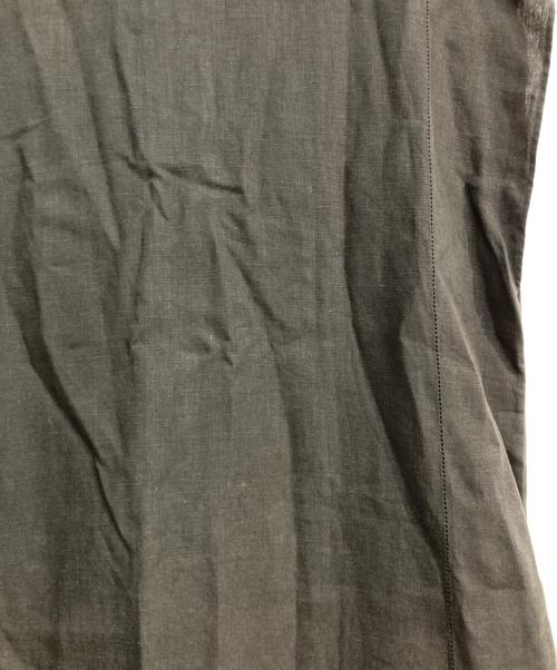 GALERIE VIE（ギャルリーヴィー）GALERIE VIE (ギャルリーヴィー) フレンチリネン シャツワンピース ブラック サイズ:Freeの古着・服飾アイテム