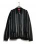 Supreme（シュプリーム）の古着「Speckle stripe zip up cardigan」｜ブラック