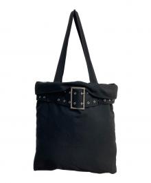 LIMI feu（リミフゥ）の古着「Belt Design Large Tote Bag」｜ブラック