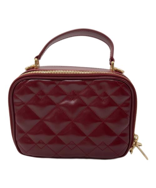 CHARLES & KEITH（チャールズアンドキース）CHARLES & KEITH (チャールズアンドキース) ドゥオ キルトバニティトップハンドルバッグ レッドの古着・服飾アイテム