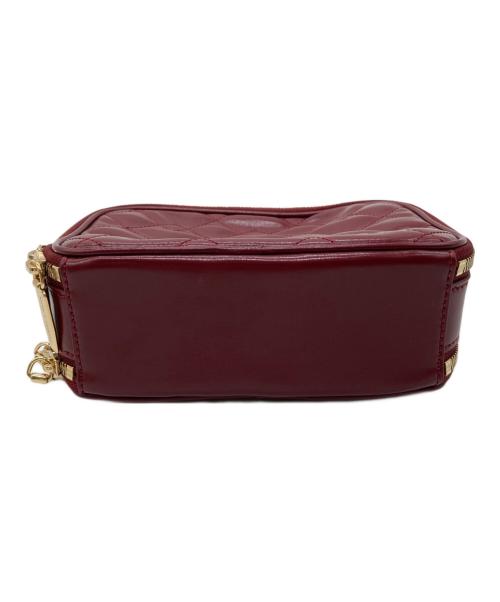 CHARLES & KEITH（チャールズアンドキース）CHARLES & KEITH (チャールズアンドキース) ドゥオ キルトバニティトップハンドルバッグ レッドの古着・服飾アイテム