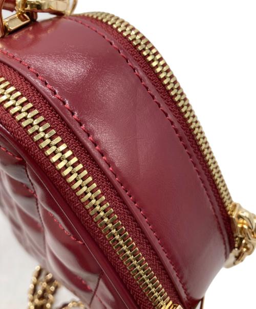 CHARLES & KEITH（チャールズアンドキース）CHARLES & KEITH (チャールズアンドキース) ドゥオ キルトバニティトップハンドルバッグ レッドの古着・服飾アイテム