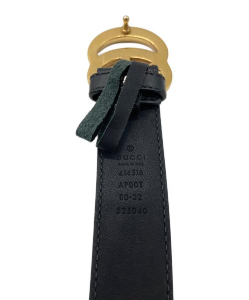 GUCCI（グッチ）GUCCI (グッチ) ダブルGベルト ブラックの古着・服飾アイテム