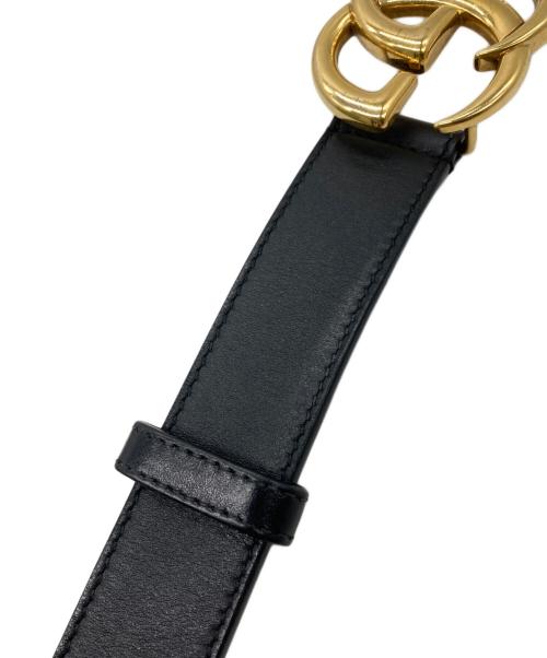 GUCCI（グッチ）GUCCI (グッチ) ダブルGベルト ブラックの古着・服飾アイテム