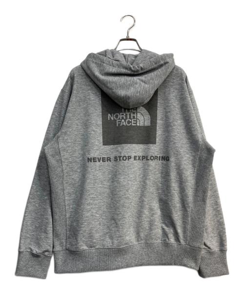 THE NORTH FACE（ザ ノース フェイス）THE NORTH FACE (ザ ノース フェイス) Back Square Logo Hoodie グレー サイズ:XLの古着・服飾アイテム