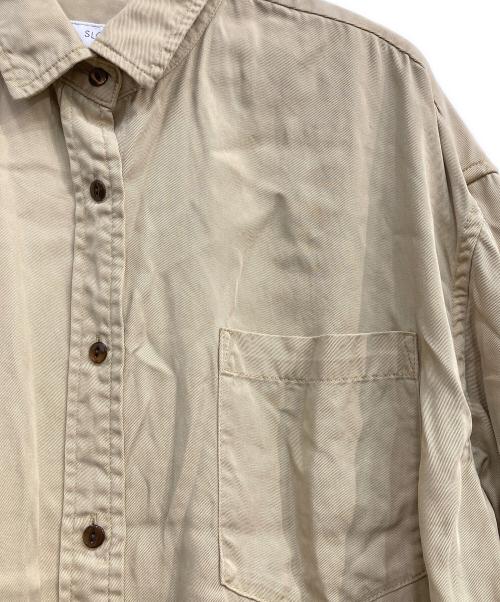 SLOBE IENA（スローブ イエナ）SLOBE IENA (スローブ イエナ) 製品染めシャツ ベージュ サイズ:Freeの古着・服飾アイテム