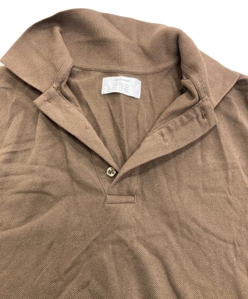 12closet（トゥエルブクローゼット）12closet (トゥエルブクローゼット) 鹿の子ポロワンピース ブラウン サイズ:-の古着・服飾アイテム