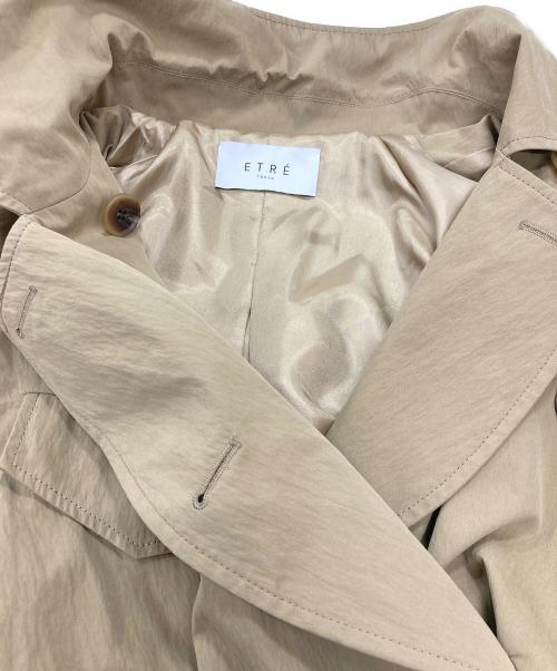 ETRE TOKYO（エトレトウキョウ）ETRE TOKYO (エトレトウキョウ) リンクルトレンチコート ベージュ サイズ:Mの古着・服飾アイテム