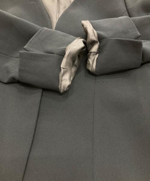 CELFORD（セルフォード）CELFORD (セルフォード) ノーカラーペプラムジャケット ネイビー サイズ:36の古着・服飾アイテム