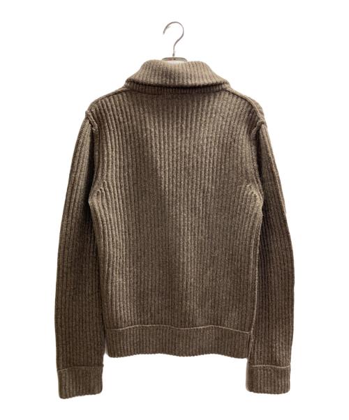 DOLCE & GABBANA（ドルチェ＆ガッバーナ）DOLCE & GABBANA (ドルチェ＆ガッバーナ) ショールカラーカーディガン ブラウン サイズ:44の古着・服飾アイテム