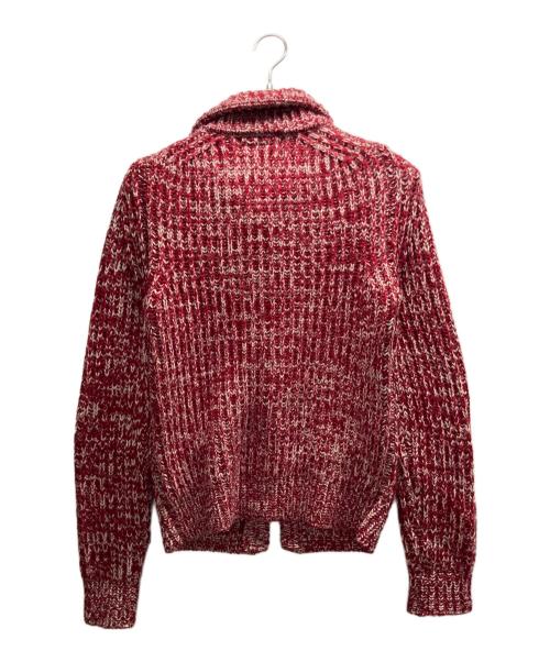 DOLCE & GABBANA（ドルチェ＆ガッバーナ）DOLCE & GABBANA (ドルチェ＆ガッバーナ) ミックスカラーニットカーディガン レッド サイズ:44の古着・服飾アイテム