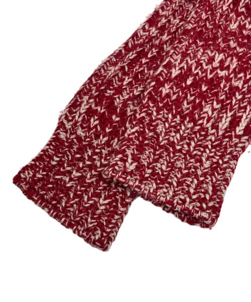 DOLCE & GABBANA（ドルチェ＆ガッバーナ）DOLCE & GABBANA (ドルチェ＆ガッバーナ) ミックスカラーニットカーディガン レッド サイズ:44の古着・服飾アイテム