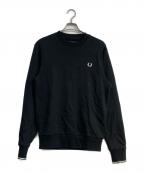 FRED PERRYフレッドペリー）の古着「Crew Neck Sweatshirt」｜ブラック