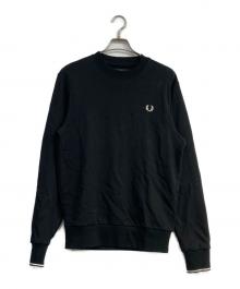 FRED PERRY（フレッドペリー）の古着「Crew Neck Sweatshirt」｜ブラック
