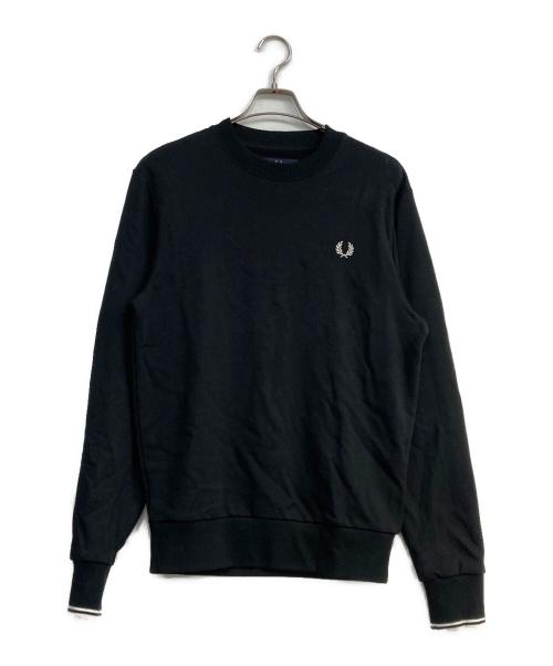 FRED PERRY（フレッドペリー）FRED PERRY (フレッドペリー) Crew Neck Sweatshirt ブラック サイズ:Sの古着・服飾アイテム