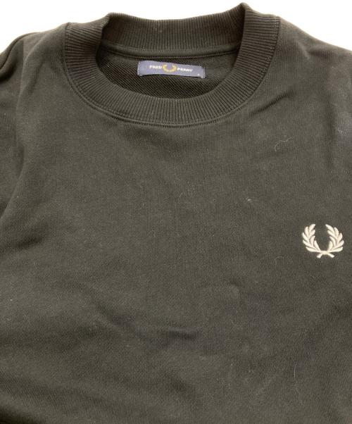 FRED PERRY（フレッドペリー）FRED PERRY (フレッドペリー) Crew Neck Sweatshirt ブラック サイズ:Sの古着・服飾アイテム
