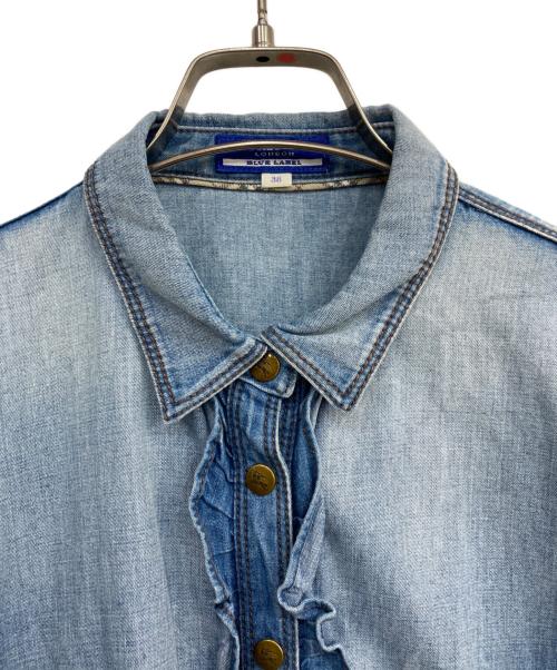BURBERRY BLUE LABEL（バーバリー ブルー レーベル）BURBERRY BLUE LABEL (バーバリー ブルー レーベル) デニムシャツワンピース インディゴ サイズ:38の古着・服飾アイテム