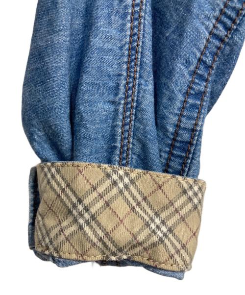 BURBERRY BLUE LABEL（バーバリー ブルー レーベル）BURBERRY BLUE LABEL (バーバリー ブルー レーベル) デニムシャツワンピース インディゴ サイズ:38の古着・服飾アイテム