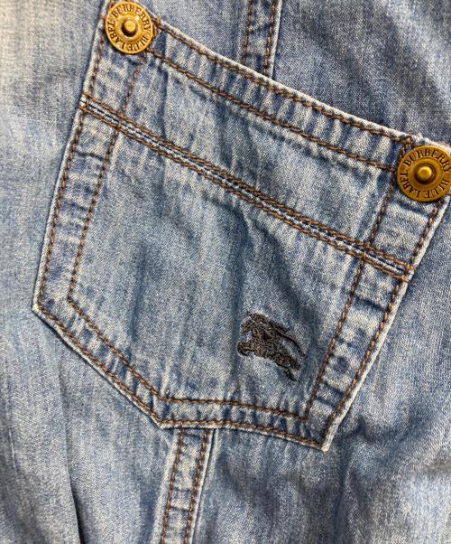 BURBERRY BLUE LABEL（バーバリー ブルー レーベル）BURBERRY BLUE LABEL (バーバリー ブルー レーベル) デニムシャツワンピース インディゴ サイズ:38の古着・服飾アイテム