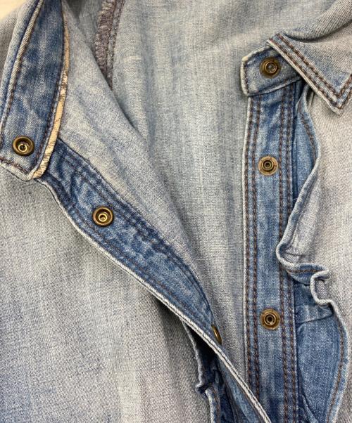 BURBERRY BLUE LABEL（バーバリー ブルー レーベル）BURBERRY BLUE LABEL (バーバリー ブルー レーベル) デニムシャツワンピース インディゴ サイズ:38の古着・服飾アイテム