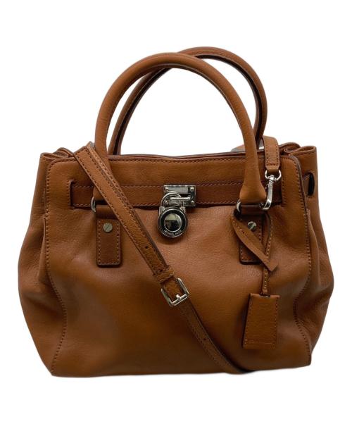 MICHAEL KORS（マイケルコース）MICHAEL KORS (マイケルコース) ハミルトン2wayショルダーバッグ ブラウンの古着・服飾アイテム