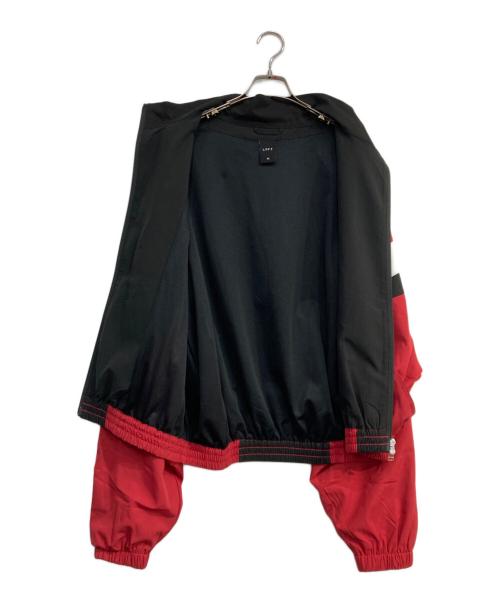 Lyft（リフト）Lyft (リフト) 2line oversize track jacket ブラック×レッド サイズ:Ｍの古着・服飾アイテム