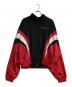 Lyft（リフト）の古着「2line oversize track jacket」｜ブラック×レッド