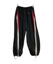 Lyft（リフト）の古着「2line oversize track pant」｜ブラック×レッド