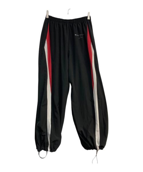 Lyft（リフト）Lyft (リフト) 2line oversize track pant ブラック×レッド サイズ:Ｍの古着・服飾アイテム