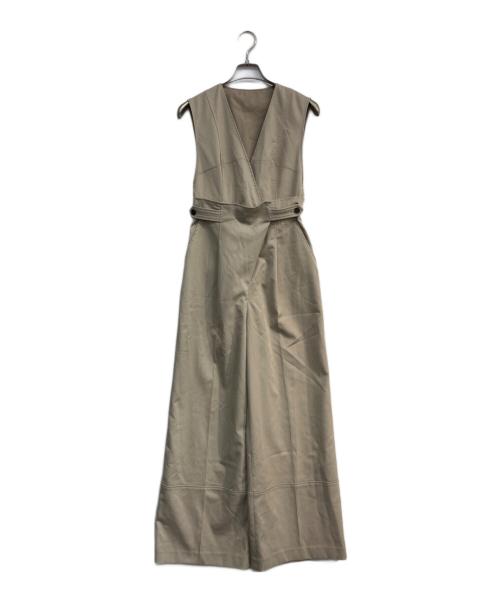 L'AUBE BLANC（ローブ ブラン）L'AUBE BLANC (ローブ ブラン) 4way twill combinaison ベージュ サイズ:Sの古着・服飾アイテム